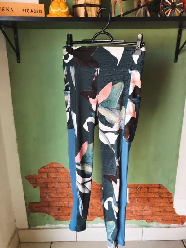 Calça legging floral
