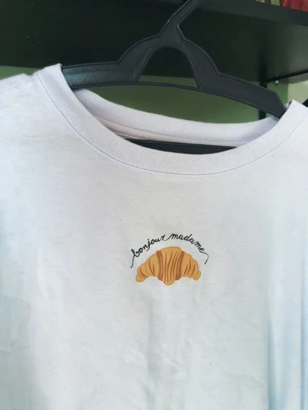 ♡ T-shirt Bonjour Madame Croissant