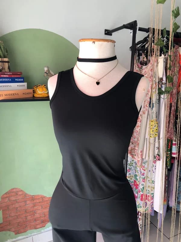 ♡ Macacão preto de academia