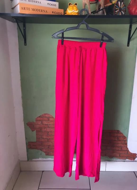 ♡ Calça pink pantalona 