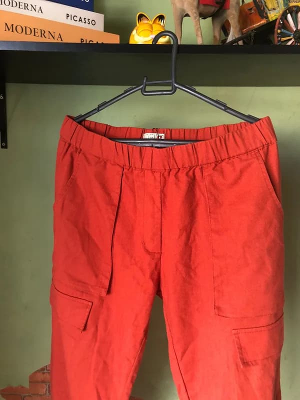♡ Calça terracota em linho