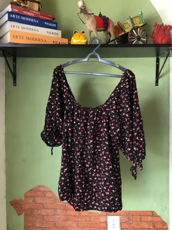 ♡ Ciganinha preta floral