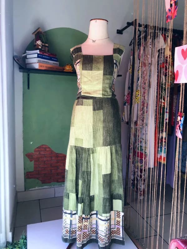 ♡ Conjunto verde em linho 