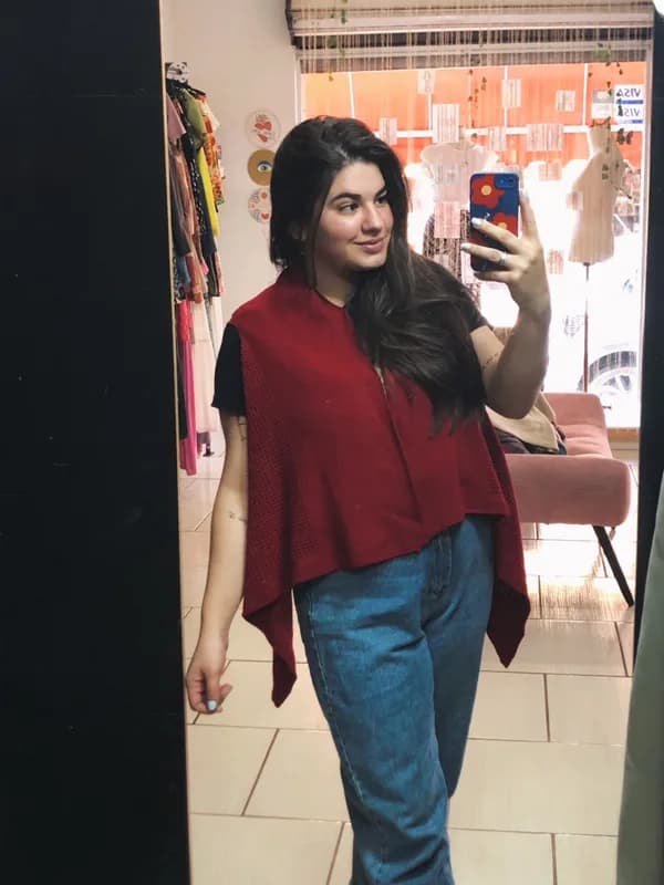 ♡ Colete vermelho em tricot - foto 3