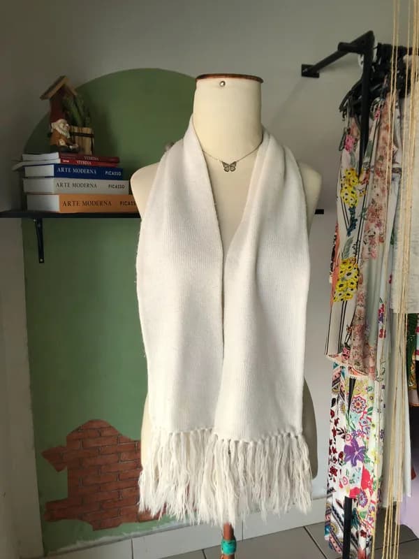 ♡ Cachecol branco