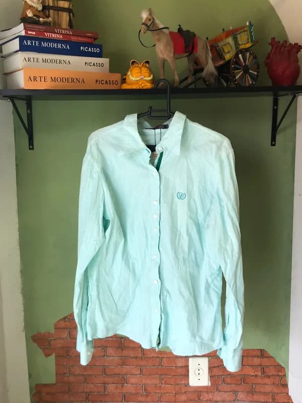 ♡ Camisa verde xadrez