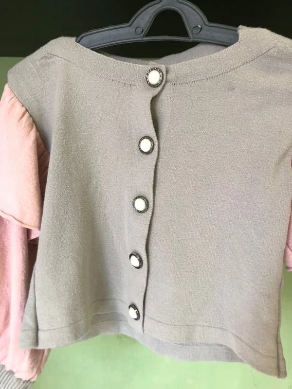 ♡ Cropped cinza e rosa - foto 3