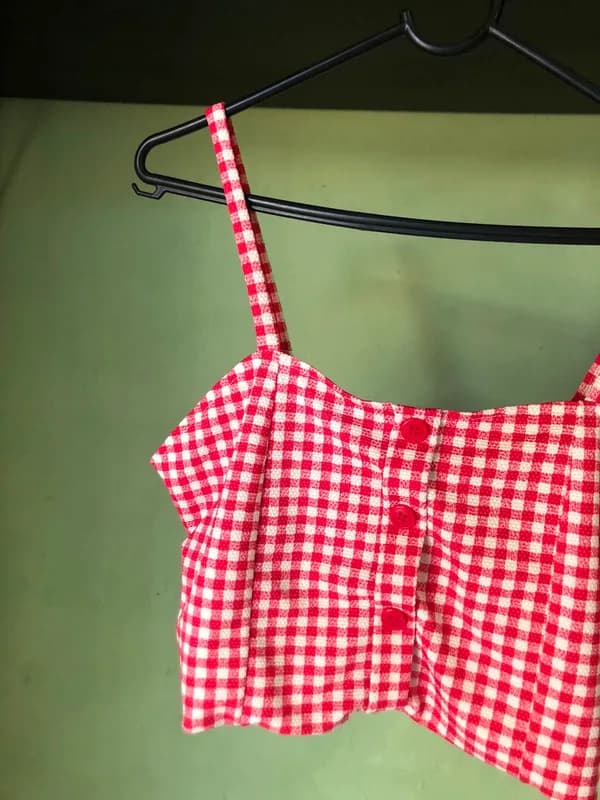 ♡ Cropped xadrez