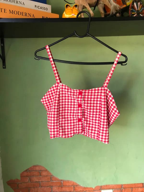 ♡ Cropped xadrez
