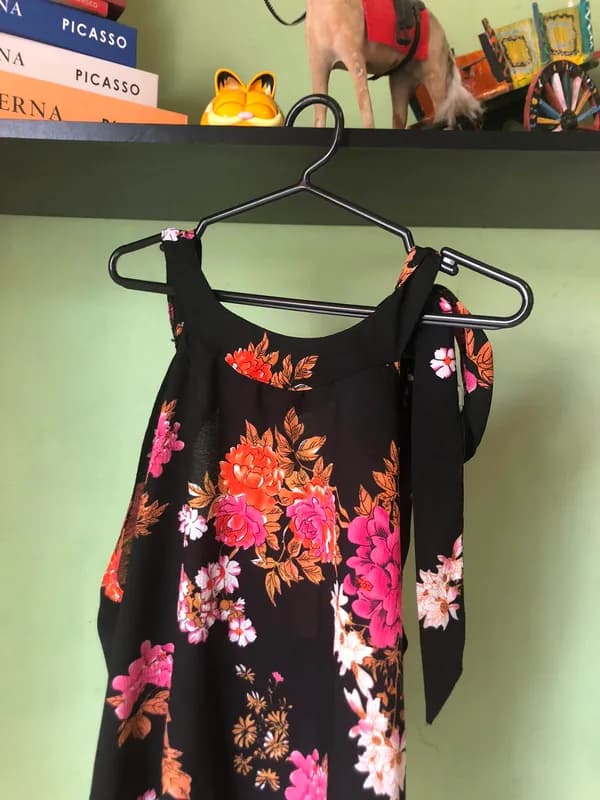♡ Regata preta floral