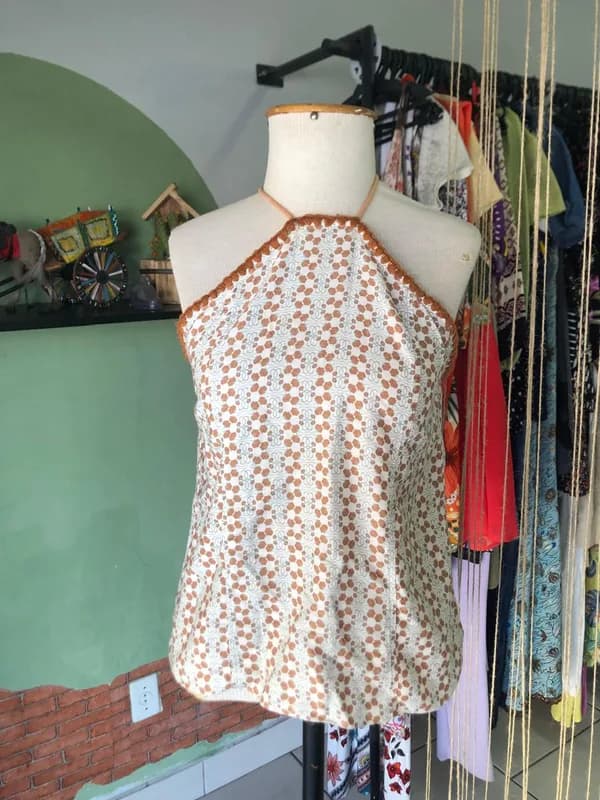 ♡ Cropped marrom Antix