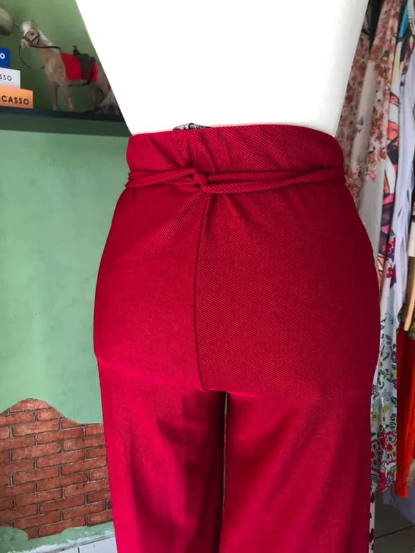 ♡ Calça vermelha flare - thumb 3