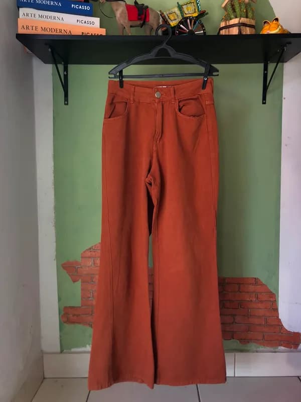 ♡ Calça jeans terracota