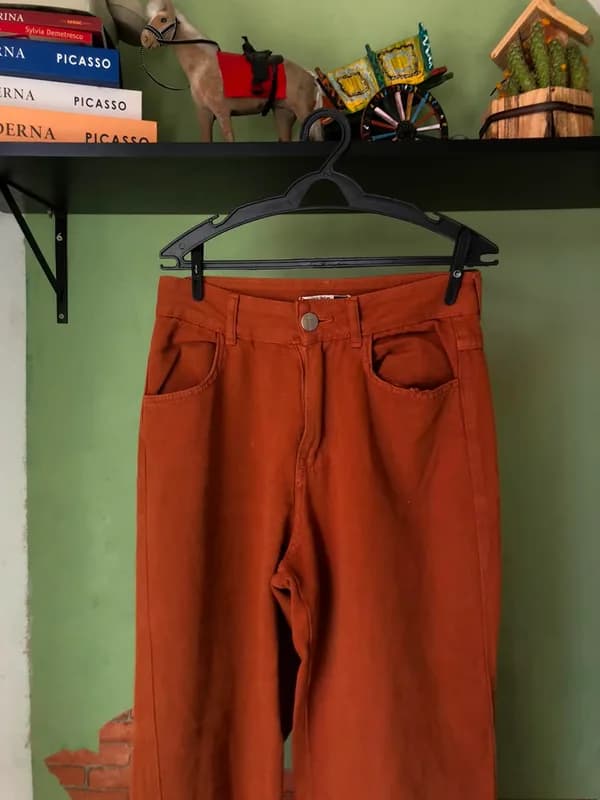 ♡ Calça jeans terracota