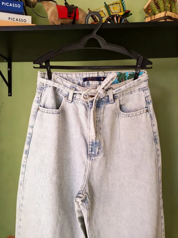 ♡ Calça jeans wide leg