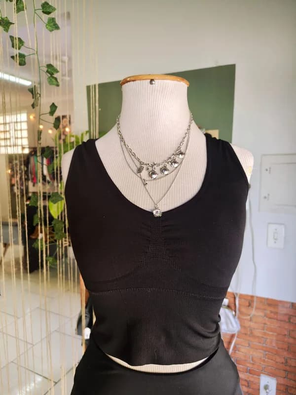 ♡ Conjunto de academia com renda