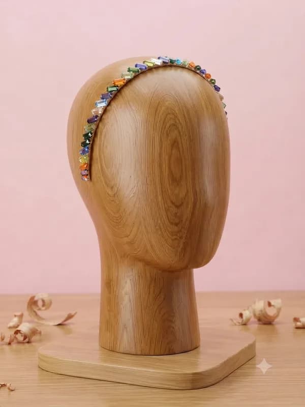 ♡ Tiara de pedras coloridas