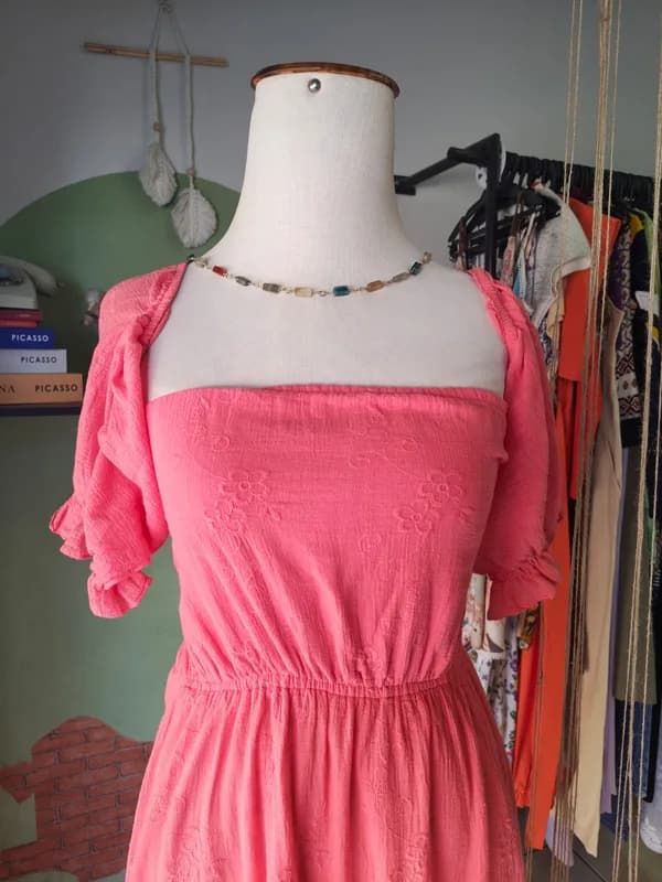 ♡ Vestido coral