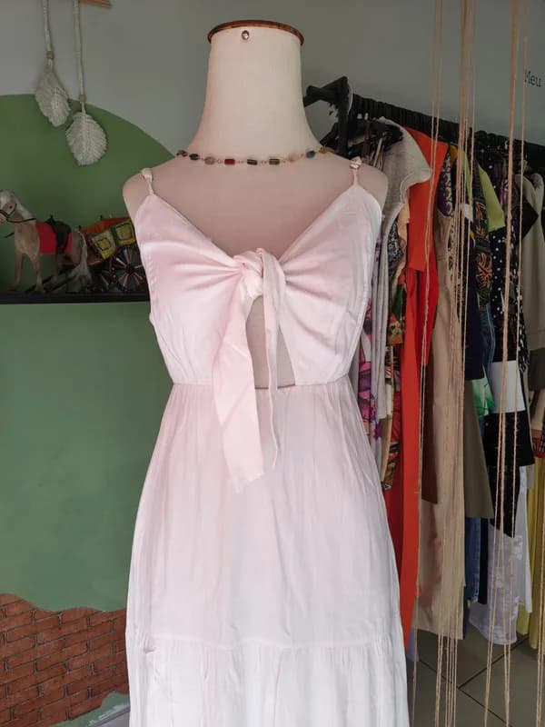 ♡ Vestido branco longo